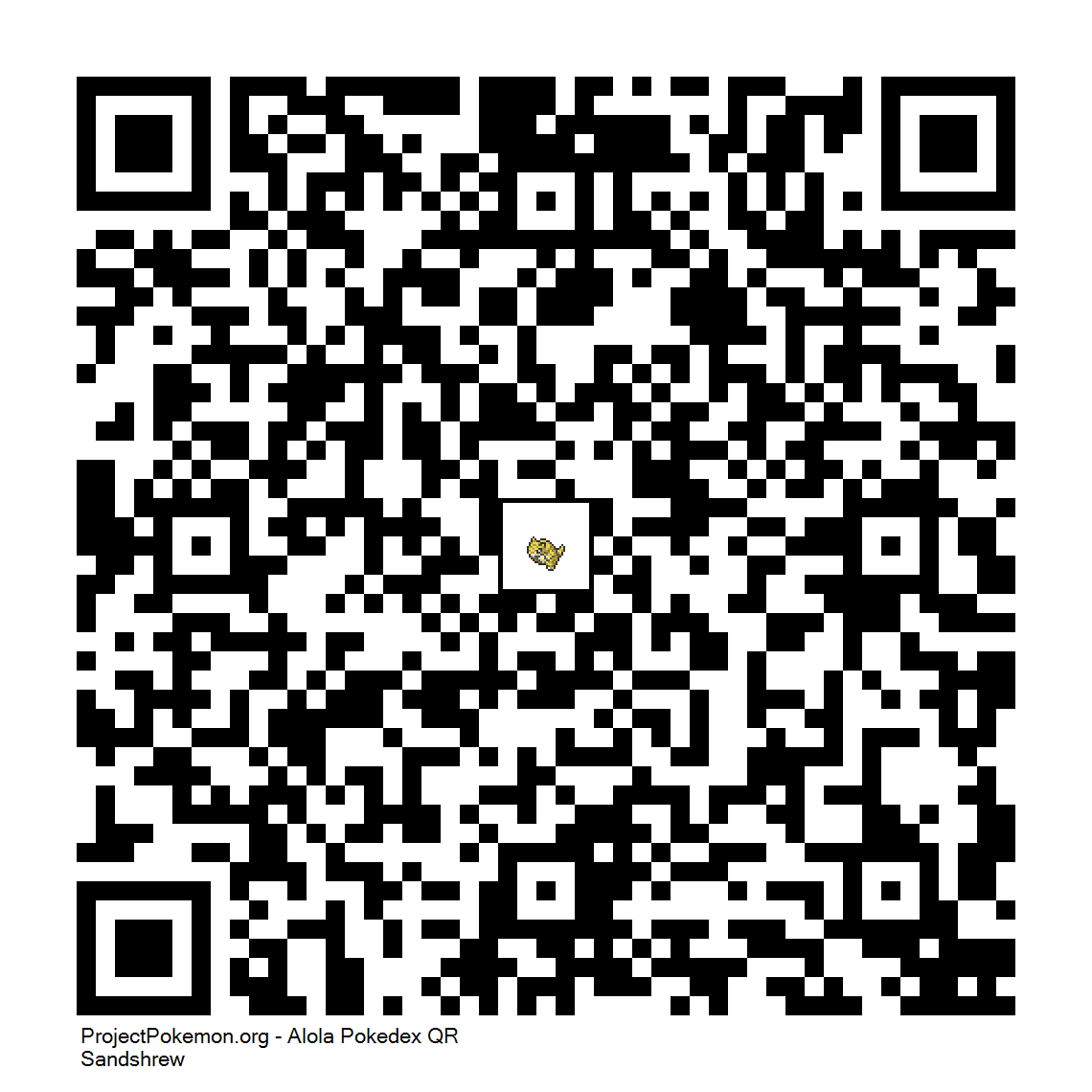 Cdigo QR de Sandshrew
